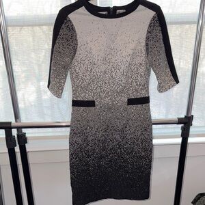 Yoana Baraschi Monochrome Speckled Mini Dress
